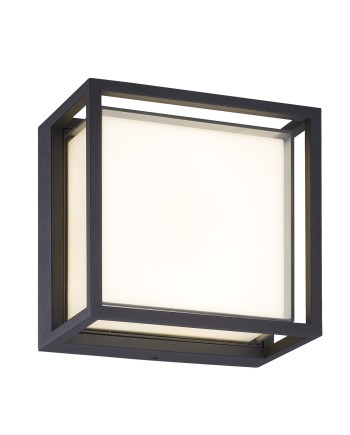 CHAMONIX * PLAFÓN/APLIQUE EXTERIOR GRIS OSCURO LED IP65 - 9W - 3000K